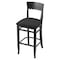Holland Bar Stool Co 25" Counter Stool, Black Finish, Graph Coal Seat 316025Blk018 - alternate 1